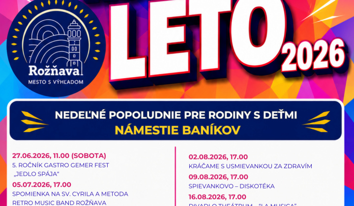 1. fotografia fotogalérie Aktuality / Rožňavské kultúrne leto 2026 - foto