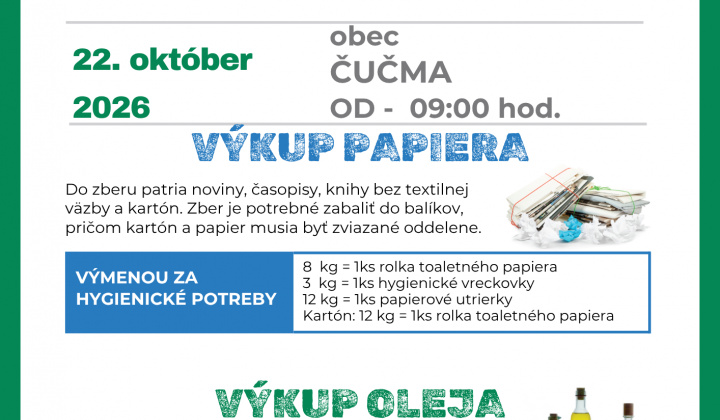 1. fotografia fotogalérie Aktuality / Zber papiera a jedlých olejov - foto