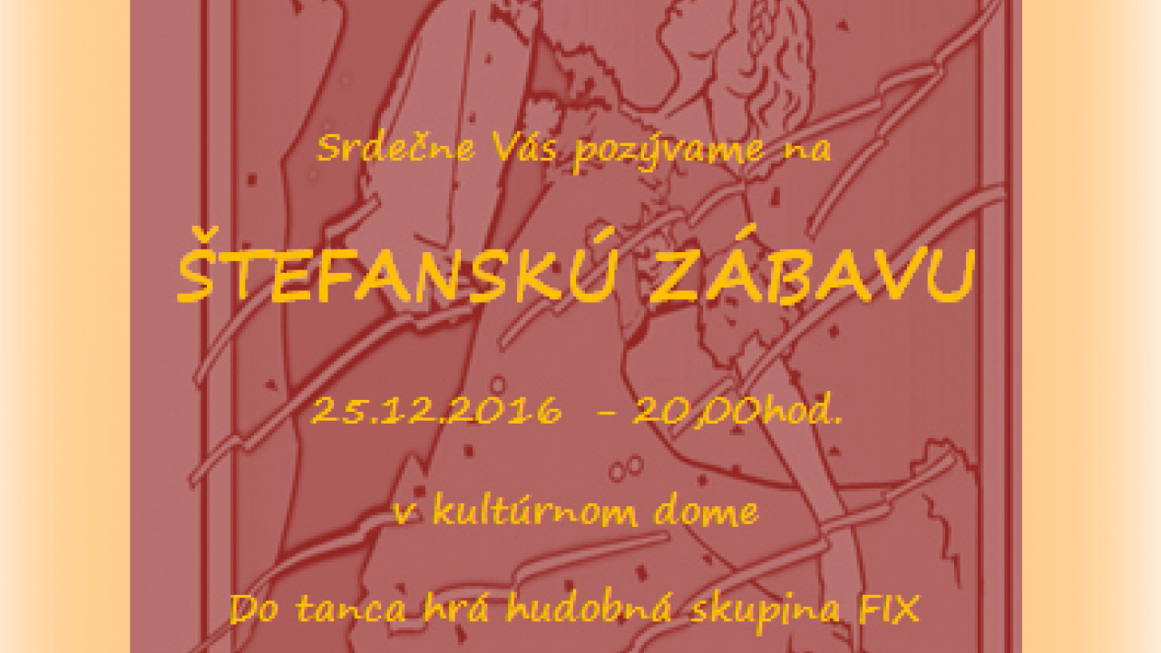 Fotografia fotogalérie Štefanská zábava 2016 a prianie 2016