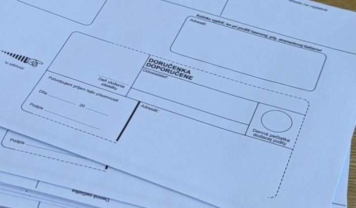 Fotka - Oznámenie o uložení listovej zásielky